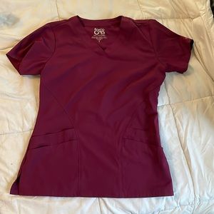 Barco One scrub top- wine